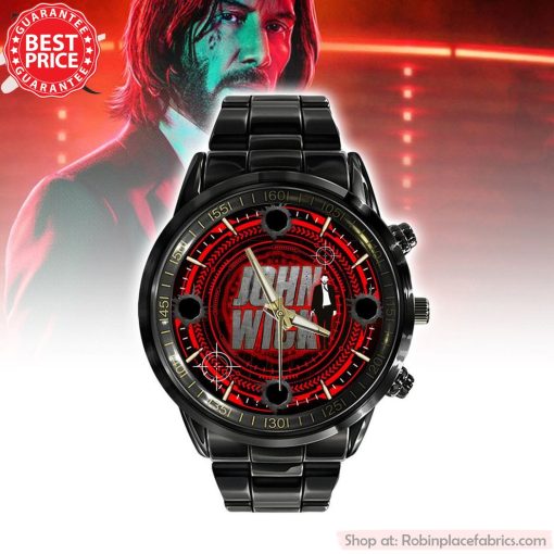 John Wick Black Stainless Steel Watch