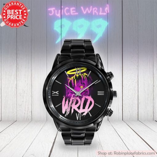 Juice Wrld 999 Black Stainless Steel Watch