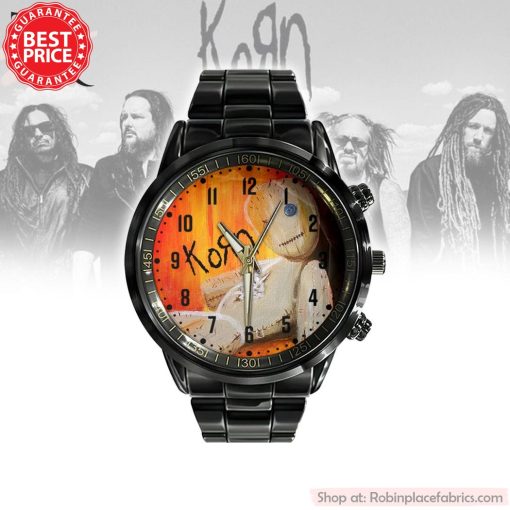 Korn Black Stainless Steel Watch