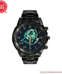 Kurt Cobain Black Stainless Steel Watch
