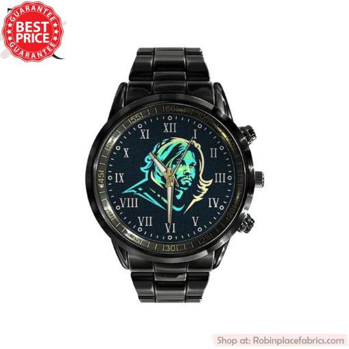Kurt Cobain Black Stainless Steel Watch