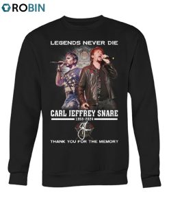 Legends Never Die Carl Jeffrey Snare 1959 2024 Thank You For The Memory Unisex Shirt