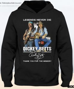 Legends Never Die Dickey Betts 1943 2024 Thank You For The Memory Unisex Shirt