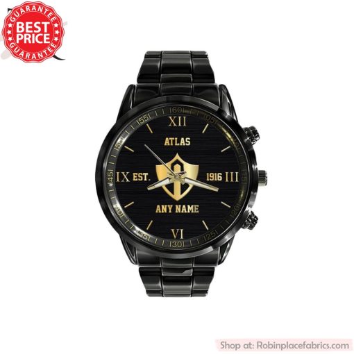 LIGA MX Atlas F.C Special Black Black Stainless Steel Watch