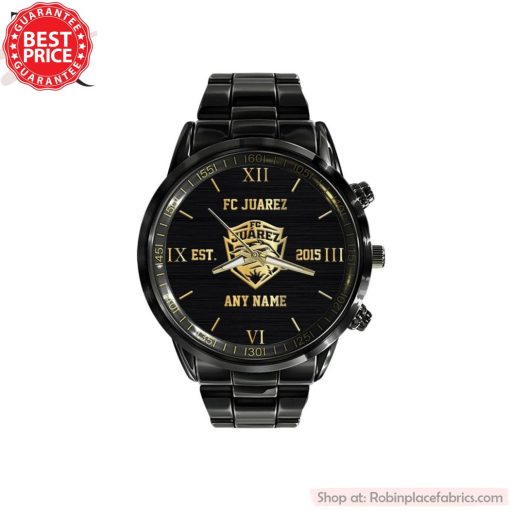 LIGA MX FC Juarez Special Black Black Stainless Steel Watch