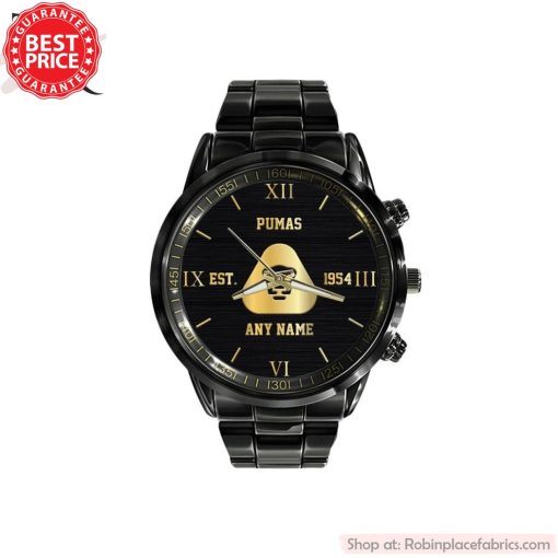 LIGA MX Pumas UNAM Special Black Black Stainless Steel Watch