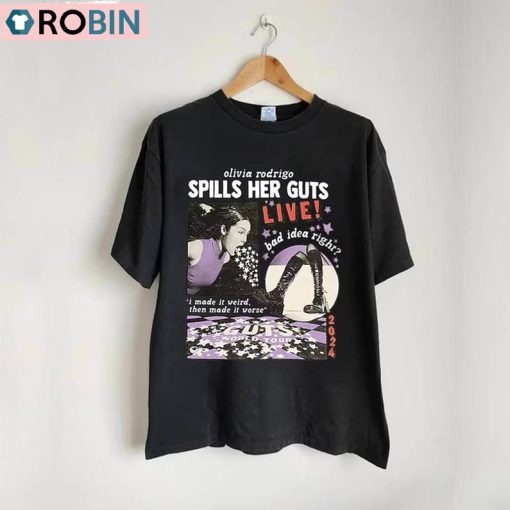 Limited Olivia Rodrigo Guts Tour 2024 Shirt, Gift For Fan Sweater Tee Tops