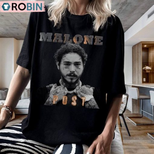 Limited Vintage Post Malone Shirt, Post Malone Short Sleeve Tee Tops