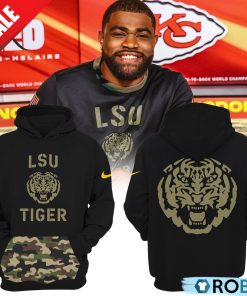 LSU Tigers Clyde Edwards Helaire Veteran Hoodie