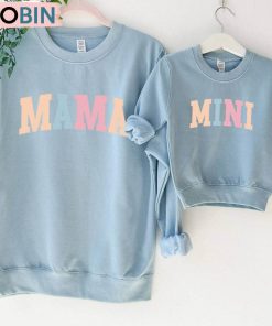 Mama Amp Mini Matching Vintage Design Crewneck Sweatshirt Tee Tops