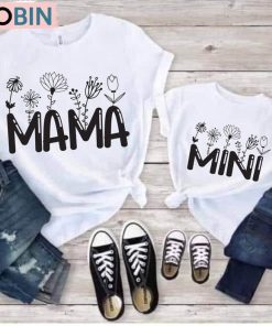 Mama And Mini Retro Shirt, Mom Life Crewneck Sweatshirt Tee Tops