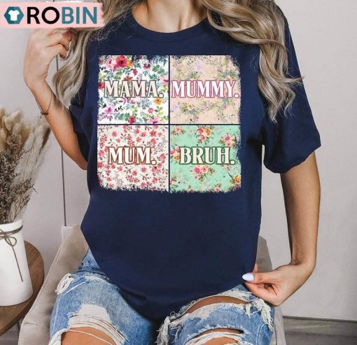 Mama Mommy Mom Bruh Retro Shirt, Mom Life Funny Unisex Shirt
