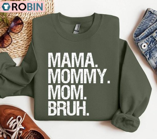 Mama Mommy Mom Bruh Retro Shirt, Mothers Day Unisex Shirt