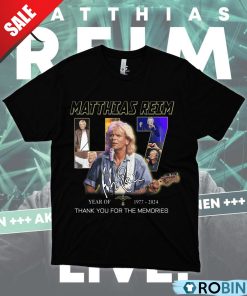 Matthias Reim 47 Years Of 1977-2024 Thank You For The Memories Unisex Shirt, Hoodie