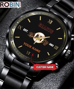MLB San Francisco Giants Black Stainless Steel Watch