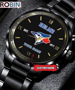MLB Toronto Blue Jays Black Stainless Steel Watch MLB Toronto Blue Jays Black Stainless Steel Watch