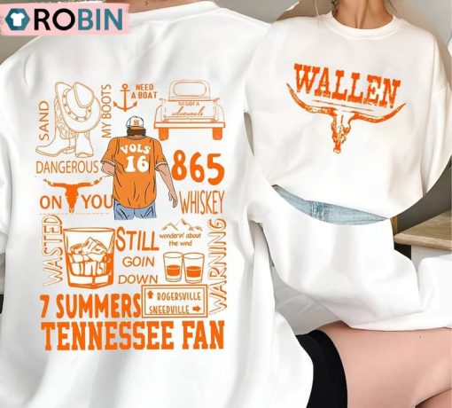 Morgan Wallen Tennessee Shirt, Country Music Unisex Hoodie Long Sleeve