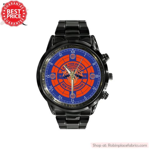 NBA New York Knicks Black Stainless Steel Watch