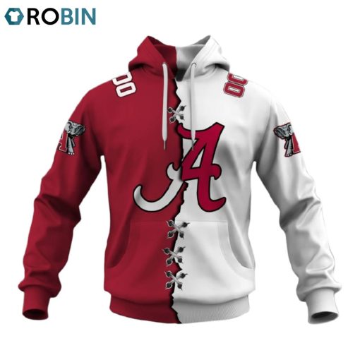 NCAA Alabama Crimson Tide Mix Jersey Style Hoodie
