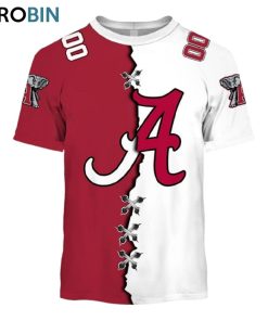 NCAA Alabama Crimson Tide Mix Jersey Style Hoodie NCAA Alabama Crimson Tide Mix Jersey Style Hoodie