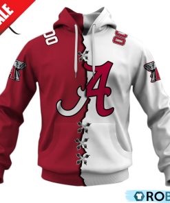 NCAA Alabama Crimson Tide Mix Jersey Style Hoodie NCAA Alabama Crimson Tide Mix Jersey Style Hoodie