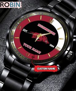 NCAA Arkansas Razorbacks Black Fashion Watch NCAA Arkansas Razorbacks Black Fashion Watch