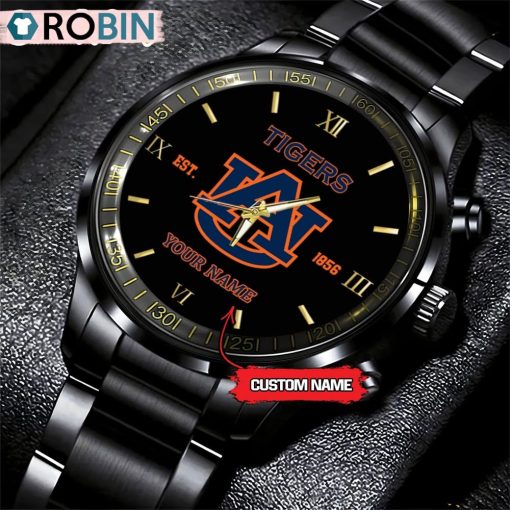 NCAA Auburn Tigers Black Fashion Watch Football Watch For Fans