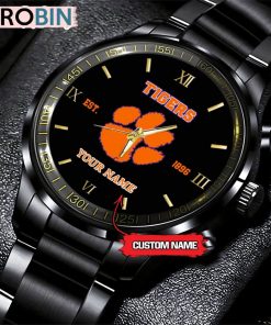 NCAA Clemson Tigers Black Fashion Watch Football Watch For Fans NCAA Clemson Tigers Black Fashion Watch Football Watch For Fans