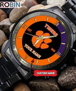NCAA Clemson Tigers Black Fashion Watch NCAA Clemson Tigers Black Fashion Watch