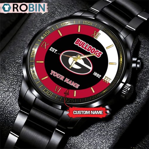NCAA Georgia Bulldogs Black Fashion Watch