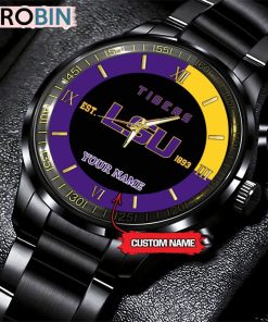 NCAA LSU Tigers Black Fashion Watch