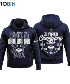 NCAA Men’s Basketball 6 Times Champions Uconn Huskies Hoodie   Navy NCAA Men’s Basketball 6 Times Champions Uconn Huskies Hoodie   Navy