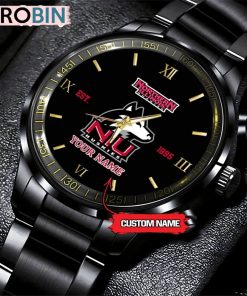 NCAA Northern Illinois Huskies Black Fashion Watch Football Watch For Fans NCAA Northern Illinois Huskies Black Fashion Watch Football Watch For Fans