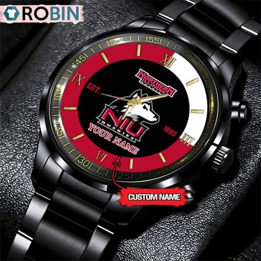 NCAA Northern Illinois Huskies Black Fashion Watch