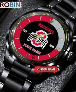NCAA Ohio State Buckeyes Black Fashion Watch For Fans