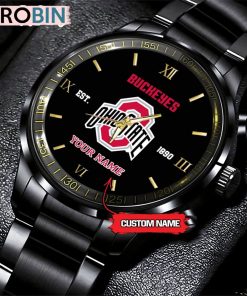 NCAA Ohio State Buckeyes Black Fashion Watch