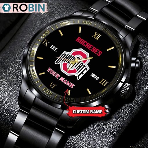 NCAA Ohio State Buckeyes Black Fashion Watch