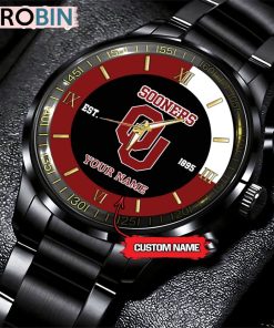 NCAA Oklahoma Sooners Black Fashion Watch