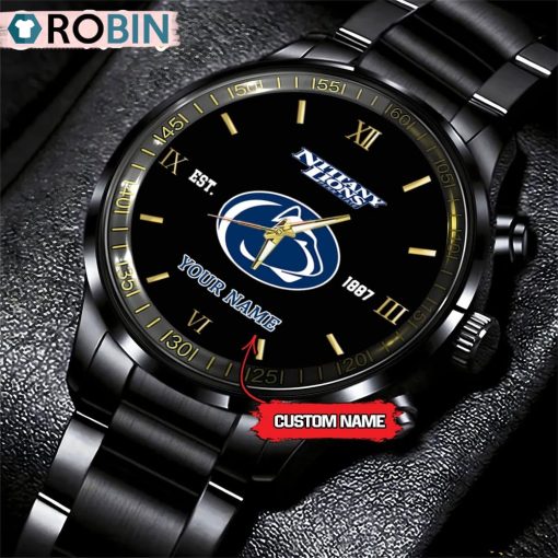 NCAA Penn State Nittany Lions Black Fashion Watch Football Watch For Fans