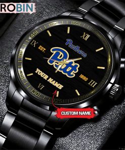 NCAA Pittsburgh Panthers Black Fashion Watch Football Watch For Fans