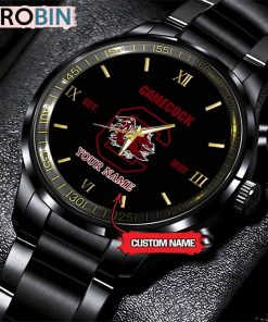 NCAA South Carolina Gamecocks Black Fashion Watch Football Watch For Fans