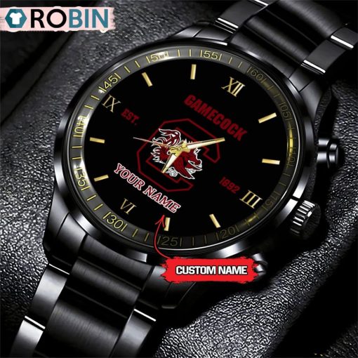 NCAA South Carolina Gamecocks Black Fashion Watch Football Watch For Fans