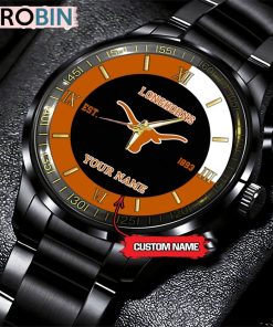 NCAA Texas Longhorns Black Fashion Watch NCAA Texas Longhorns Black Fashion Watch