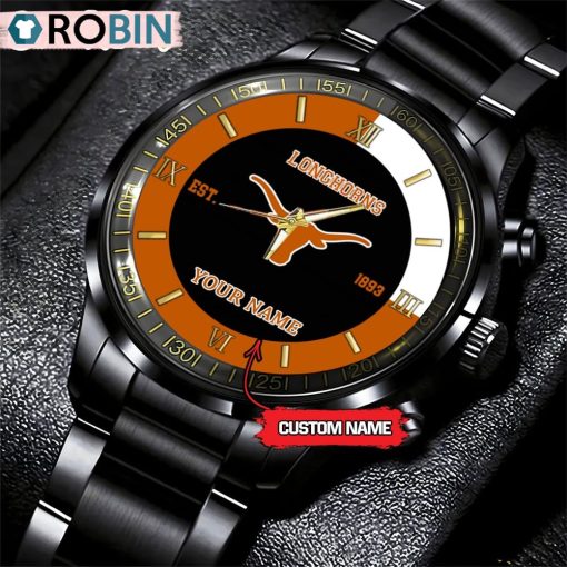 NCAA Texas Longhorns Black Fashion Watch