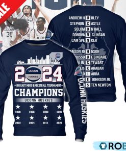 NCAA Uconn Huskies Big East Men’s Basketball Tournament Champions Hoodie – Navy