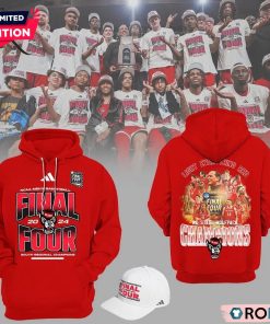 NCAA Women’s Basketball Final Four 2024 South Regional Champions NC State Wolfpack AOP Hoodie Red