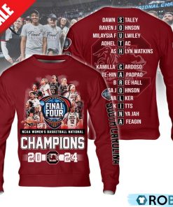 NCAA Women’s Basketball National Champions 2024 South Carolina Gamecocks Hoodie – Garnet