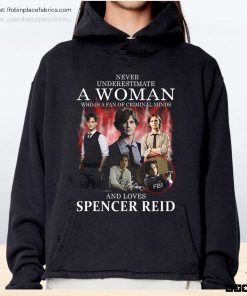 Never Underestimate A Woman Who Is A Fan Of Criminal Minds And Loves Spencer Reid Unisex Shirt