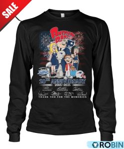 New England Patriots American Dad 20th Anniversary 2005-2025 Thank You For The Memories Unisex Shirt, Hoodie