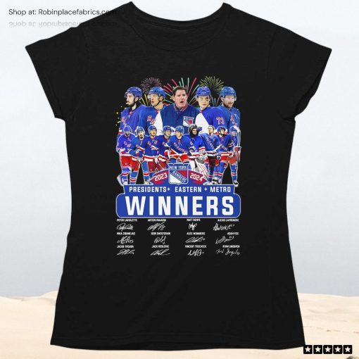 New York Rangers Presidents Eastern Metro Winners 2024 Unisex Shirt